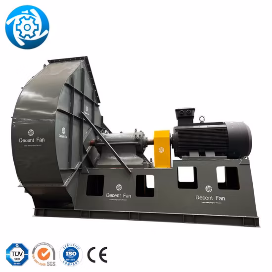 Personalizzazione gratuita 37kw Aspirazione centrifuga Ventilatore Caldaia Ventilatore di scarico ID Ventilatore Ventilatore a tiraggio indotto Ventilatori industriali Estrattore